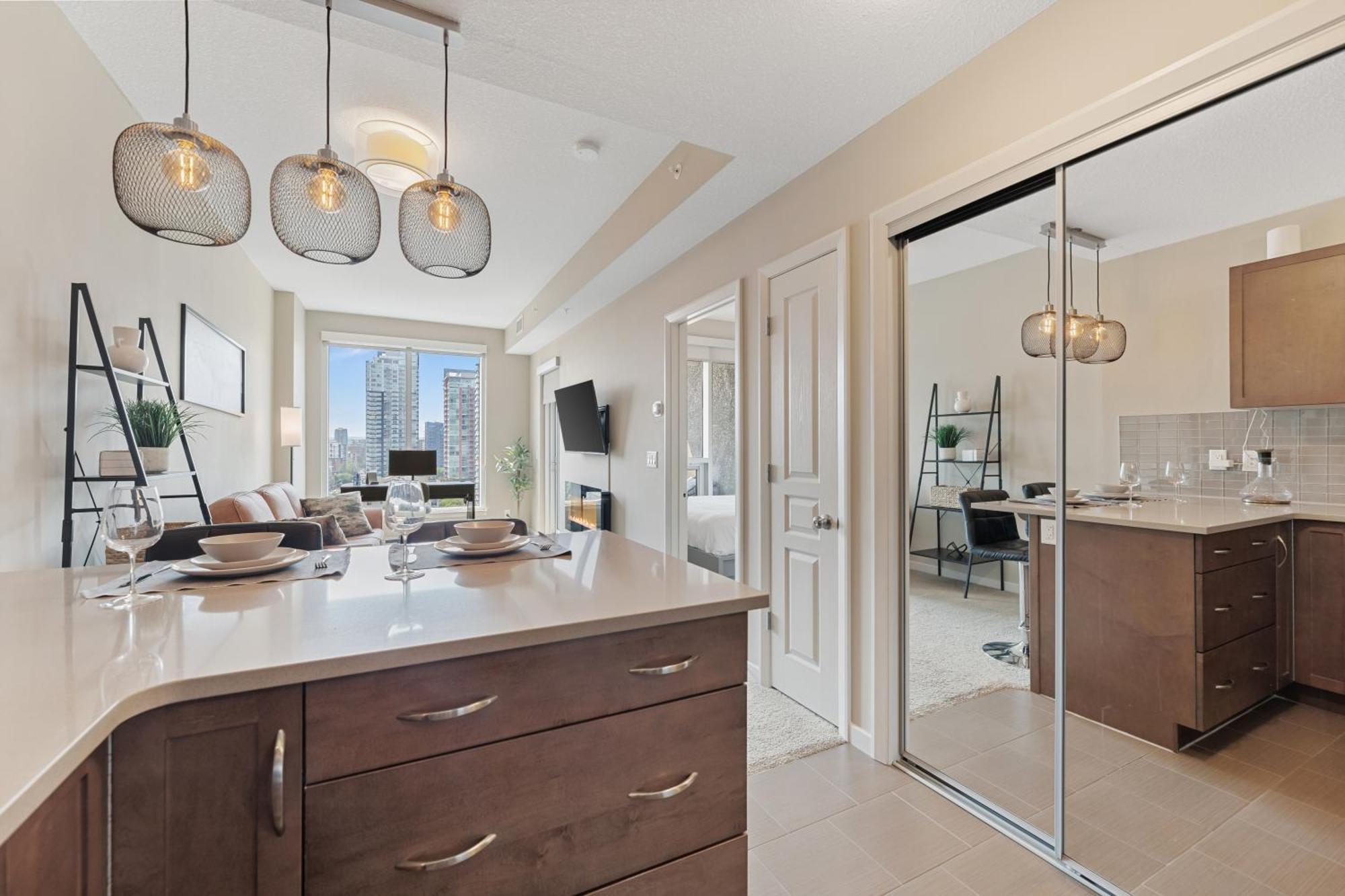 Heart Of Downtown Calgary Spacious Luxury Condo With Stunning Views And Premium Amenities المظهر الخارجي الصورة